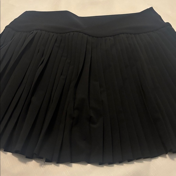 Offline Aerie Black All Aces Tennis pleated Skort SZ L Activewear athleisure - Picture 13 of 13